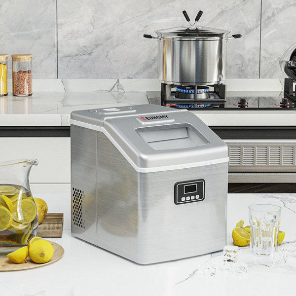 Euhomy 40 Lb. lb. Daily Production Cube Ice Portable Ice Maker